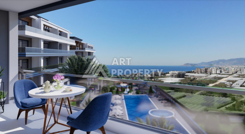 Квартира в потрясающем новом комплексе в районе Каргыджак планировки 1+1, 62м2 - Ракурс 4