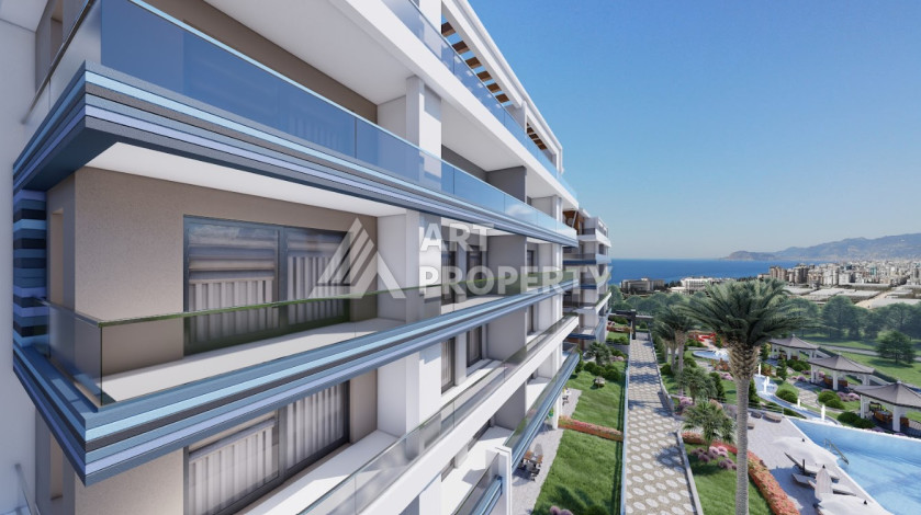 Квартира в потрясающем новом комплексе в районе Каргыджак планировки 1+1, 62м2 - Ракурс 11