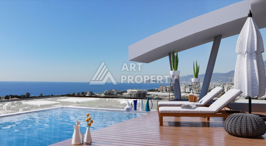 Квартира в потрясающем новом комплексе в районе Каргыджак планировки 1+1, 62м2 - Ракурс 8