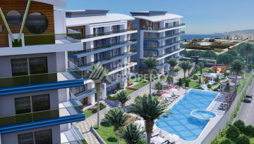 Квартира в потрясающем новом комплексе в районе Каргыджак планировки 1+1, 62м2 - Ракурс 3