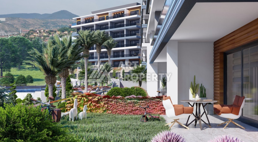 Квартира в потрясающем новом комплексе в районе Каргыджак планировки 1+1, 62м2 - Ракурс 12