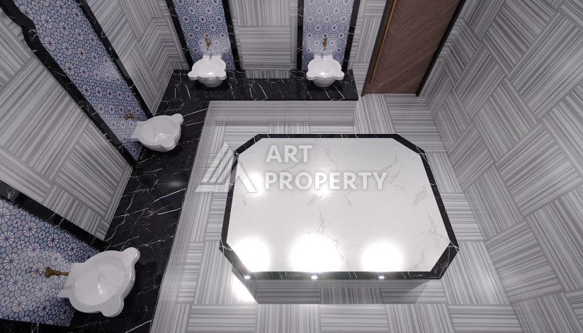 Уютный жилой комплекс с инфраструктурой в районе Газипаша - Ракурс 11