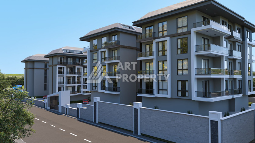Уютный жилой комплекс на стадии строительства, в районе верхняя Оба - Ракурс 4