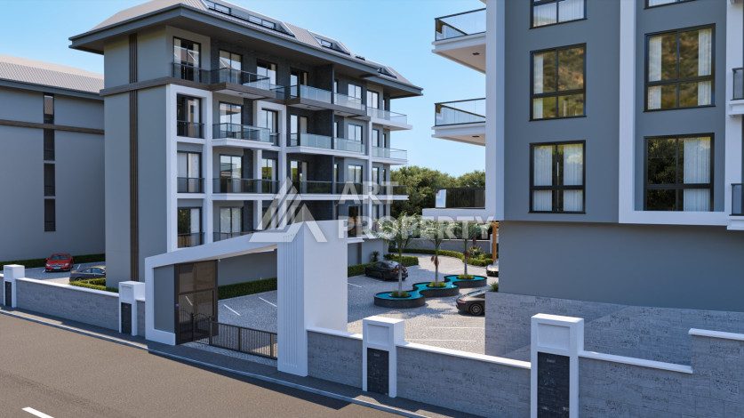 Уютный жилой комплекс на стадии строительства, в районе верхняя Оба - Ракурс 6