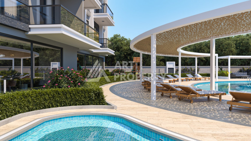 Уютный жилой комплекс на стадии строительства, в районе верхняя Оба - Ракурс 10