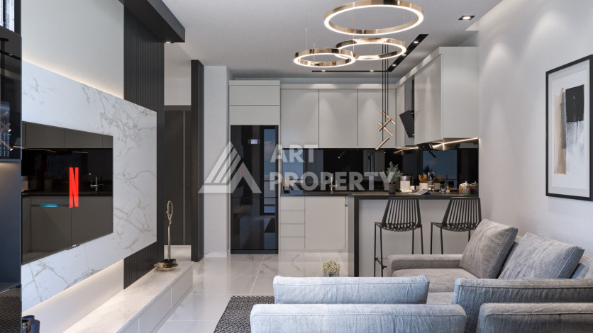 Уютный жилой комплекс на стадии строительства, в районе верхняя Оба - Ракурс 13