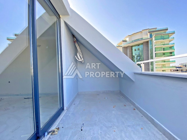 Двухуровневые апартаменты в новом жилом комплексе планировки 2+1 в районе Махмутлар, 120м2 - Ракурс 22