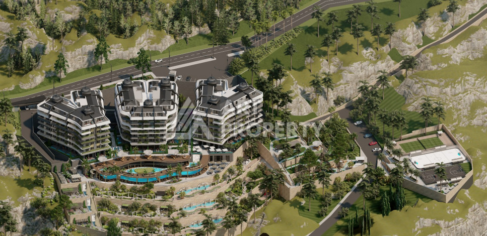 Новый масштабный проект в районе Гёзюкючуклю , Махмутлар - Ракурс 2