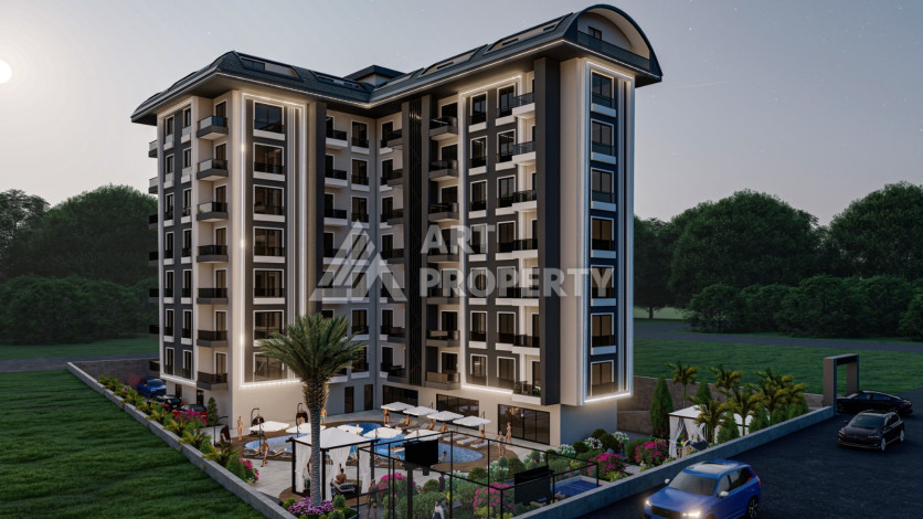 Новый проект на этапе карандаша по выгодным ценам в Авсалларе - Ракурс 3