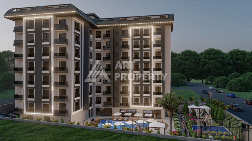 Новый проект на этапе карандаша по выгодным ценам в Авсалларе - Ракурс 4