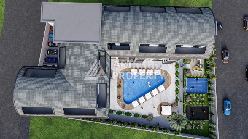 Новый проект на этапе карандаша по выгодным ценам в Авсалларе - Ракурс 8