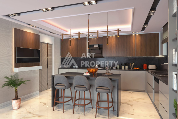 Новый проект на этапе карандаша по выгодным ценам в Авсалларе - Ракурс 12