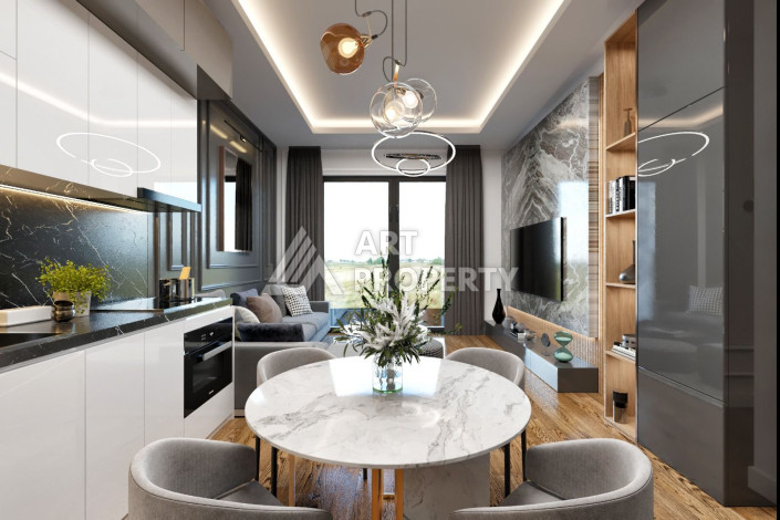 Проект на этапе строительства в Авсалларе по приятным ценам! - Ракурс 11