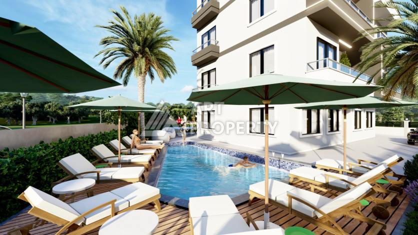 Проект на этапе строительства в Авсалларе, с квартирами 2+1, 3+1 и 4+1 по приятным ценам! - Ракурс 6