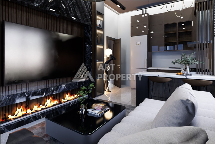 Проект на этапе строительства в Авсалларе, с квартирами 2+1, 3+1 и 4+1 по приятным ценам! - Ракурс 9