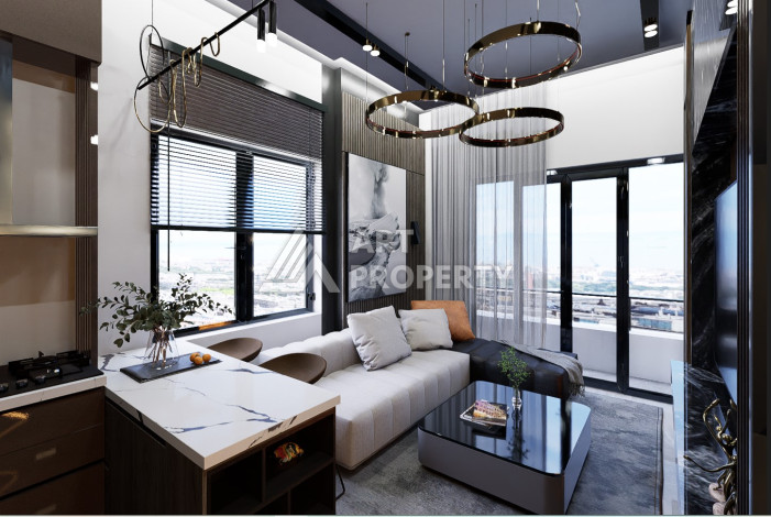 Проект на этапе строительства в Авсалларе, с квартирами 2+1, 3+1 и 4+1 по приятным ценам! - Ракурс 11