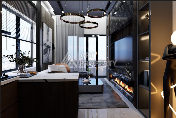 Проект на этапе строительства в Авсалларе, с квартирами 2+1, 3+1 и 4+1 по приятным ценам! - Ракурс 12