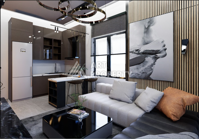 Проект на этапе строительства в Авсалларе, с квартирами 2+1, 3+1 и 4+1 по приятным ценам! - Ракурс 13