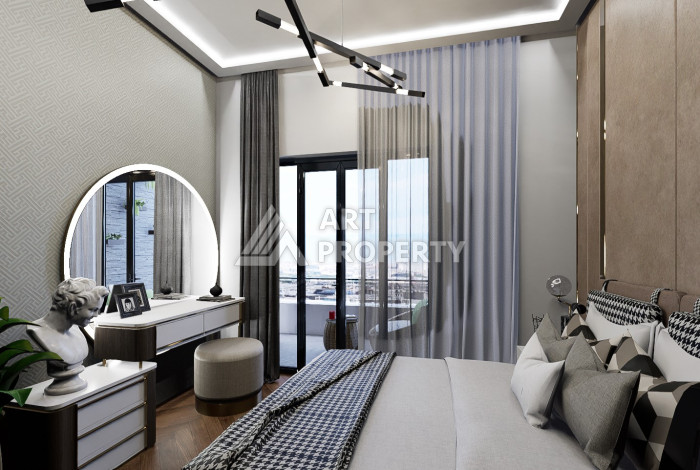 Проект на этапе строительства в Авсалларе, с квартирами 2+1, 3+1 и 4+1 по приятным ценам! - Ракурс 15