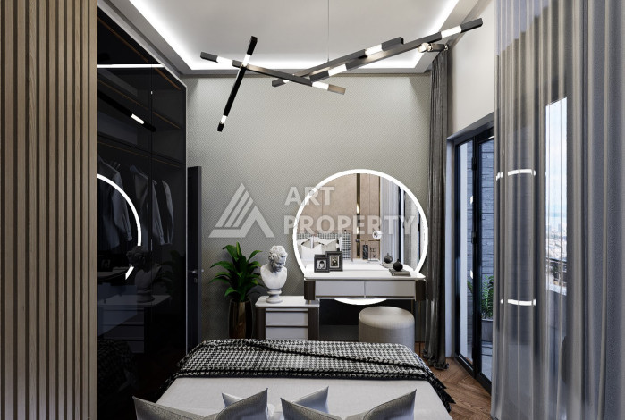 Проект на этапе строительства в Авсалларе, с квартирами 2+1, 3+1 и 4+1 по приятным ценам! - Ракурс 18