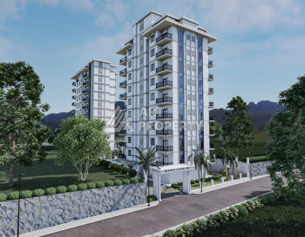 Объект на этапе строительства в Махмутлар - Ракурс 4