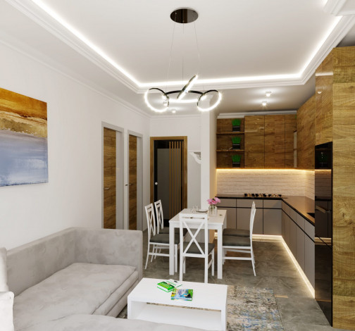 Квартиры различных планировок в новом комплексе на этапе строительства в тихом месте района Махмутлар, 53-78 м2 - Ракурс 10