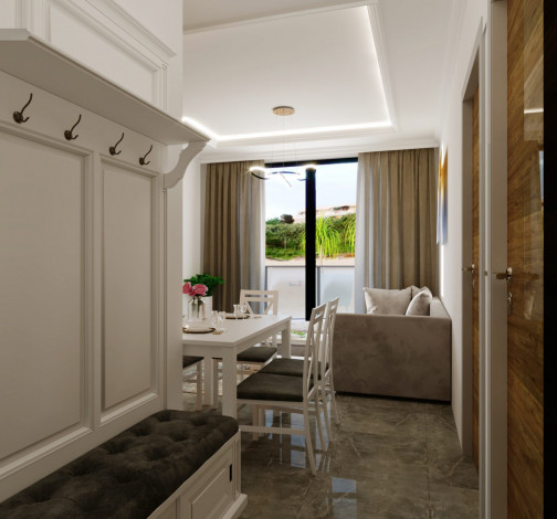 Квартиры различных планировок в новом комплексе на этапе строительства в тихом месте района Махмутлар, 53-78 м2 - Ракурс 14