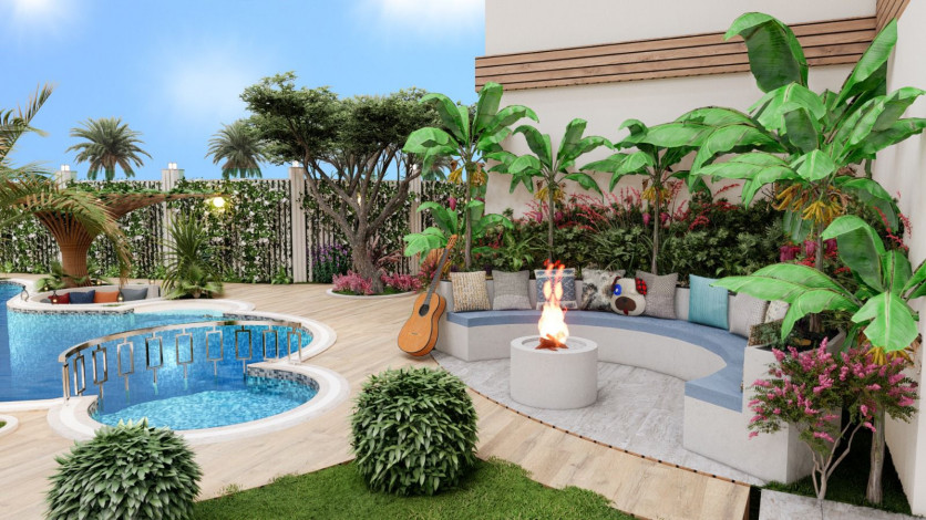 Новый проект в самом сердце Аланьи рядом с пляжем Клеопатра, 56 – 100 м2 - Ракурс 6