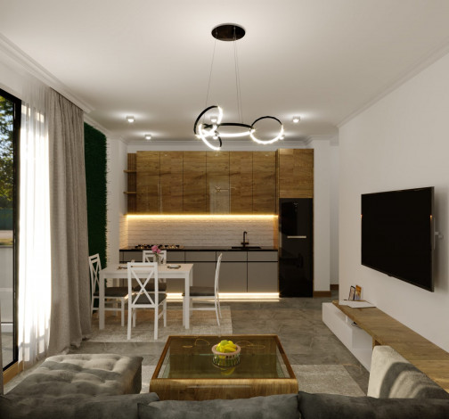 Квартиры различных планировок в новом комплексе на этапе строительства в тихом месте района Махмутлар, 53-78 м2 - Ракурс 25