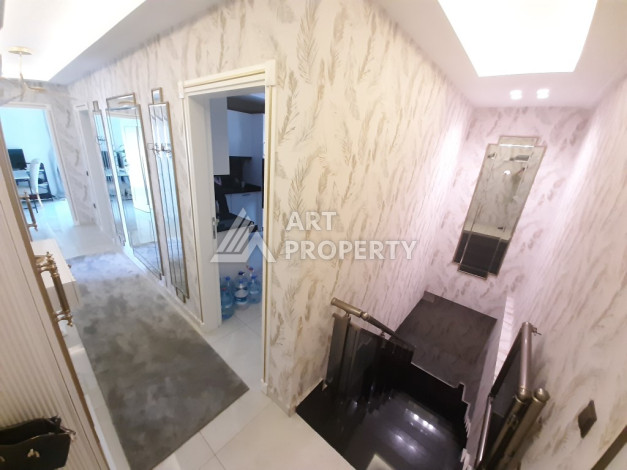 Двухуровневая квартира с шикарным видом планировки 3+1 в Алании, 150м2 - Ракурс 17