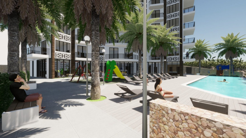 Квартиры различных планировок в новом комплексе на этапе строительства в тихом месте района Махмутлар, 53-78 м2 - Ракурс 29