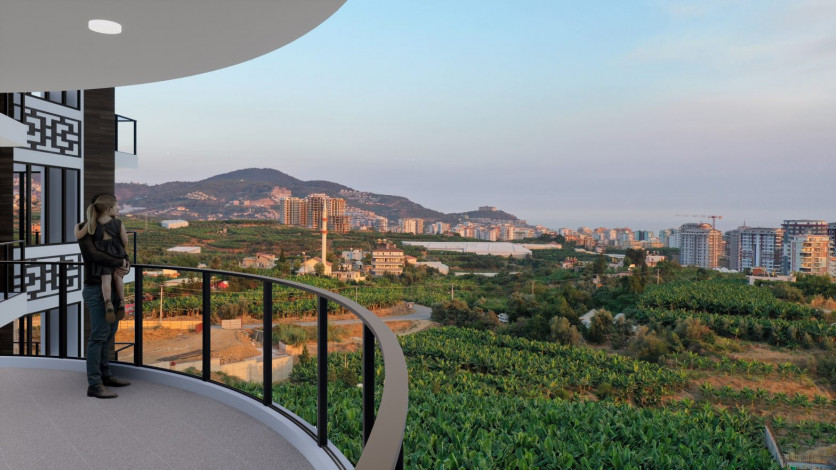 Квартиры различных планировок в новом комплексе на этапе строительства в тихом месте района Махмутлар, 53-78 м2 - Ракурс 31