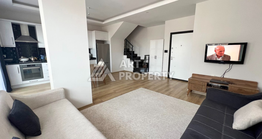 Уютный дуплекс в новом жилом комплексе в районе Оба планировки 2+1, 100м2 - Ракурс 4