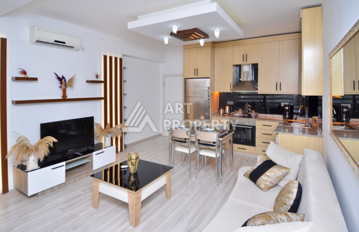 Стильные меблированные апартаменты планировки 2+1 в районе Махмутлар, 100м2 - Ракурс 9