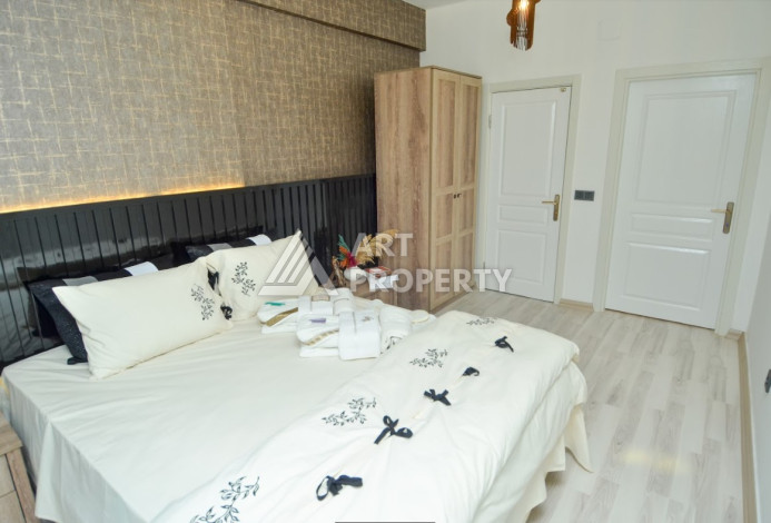 Стильные меблированные апартаменты планировки 2+1 в районе Махмутлар, 100м2 - Ракурс 13