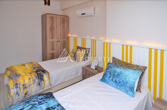 Стильные меблированные апартаменты планировки 2+1 в районе Махмутлар, 100м2 - Ракурс 16