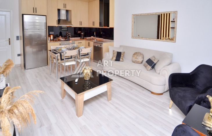 Стильные меблированные апартаменты планировки 2+1 в районе Махмутлар, 100м2 - Ракурс 19