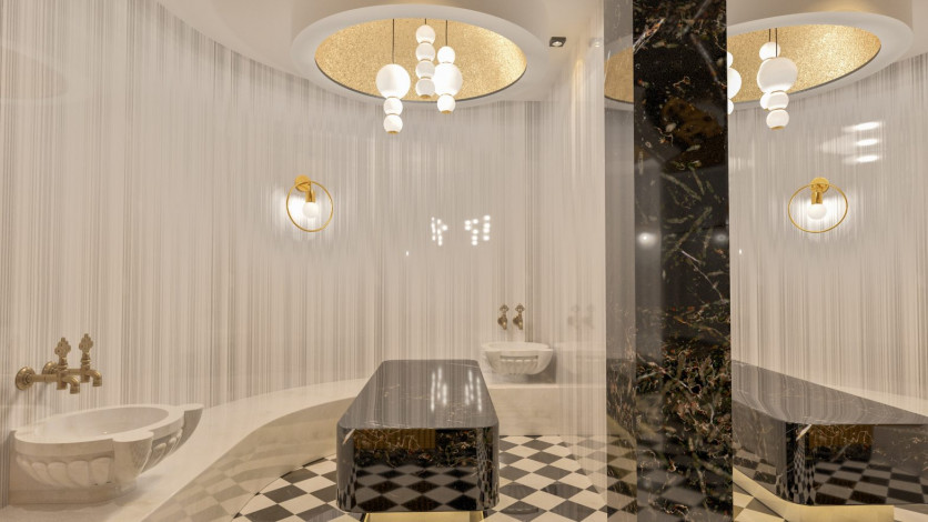 Необыкновенный комплекс на берегу Средиземного моря в районе Каргыджак, Алания. - Ракурс 8