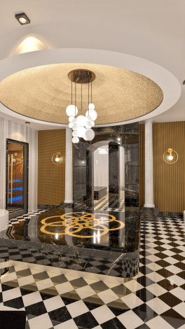 Необыкновенный комплекс на берегу Средиземного моря в районе Каргыджак, Алания. - Ракурс 9