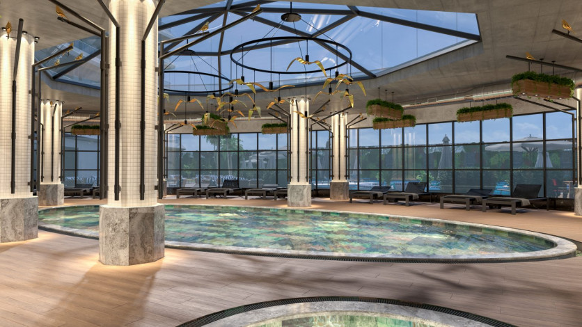 Необыкновенный комплекс на берегу Средиземного моря в районе Каргыджак, Алания. - Ракурс 10