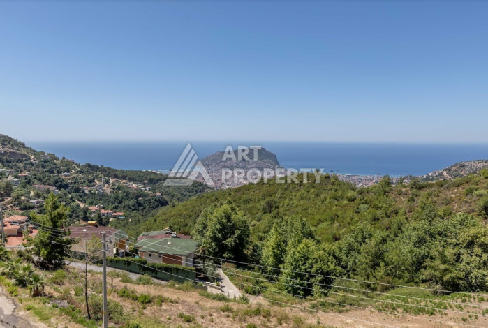 Великолепная вилла с восхитительным видом на Средиземное море и Аланью планировки 4+1! - Ракурс 6