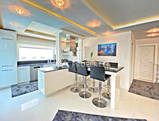 Апартаменты в шикарном комплексе близи моря в районе Кестель планировки 4+1 - Ракурс 4