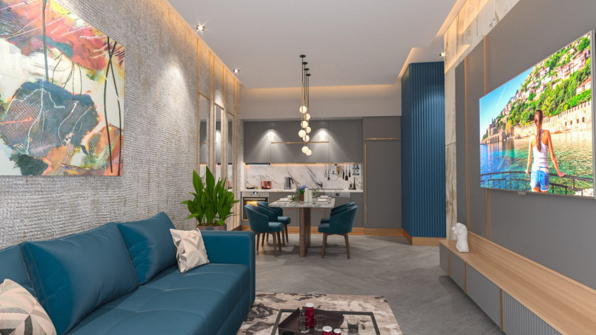 Необыкновенный комплекс на берегу Средиземного моря в районе Каргыджак, Алания. - Ракурс 18