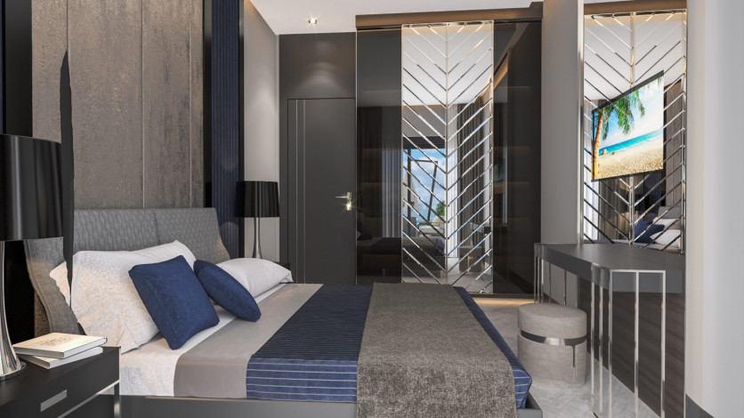 Необыкновенный комплекс на берегу Средиземного моря в районе Каргыджак, Алания. - Ракурс 22