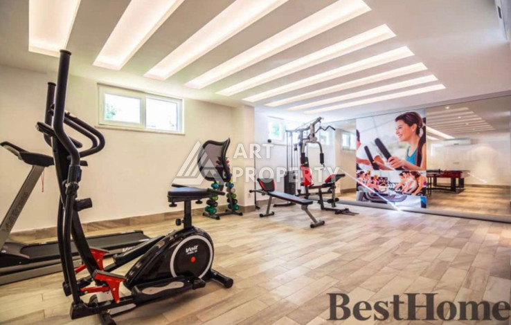 Апартаменты 3+1, 150м2, в комплексе класса люкс, в нескольких минутах ходьбы от пляжа Клеопатра - Ракурс 25