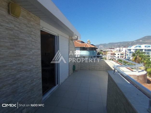 Двухуровневые апартаменты 3+1,  170м2, в развитом районе Оба, всего в 300 метрах от моря. - Ракурс 2