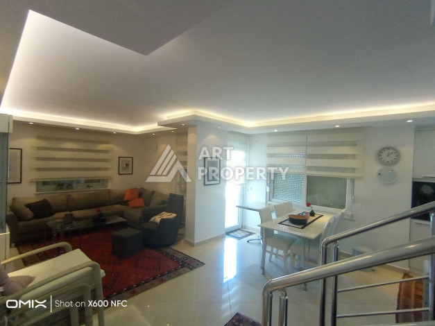 Двухуровневые апартаменты 3+1,  170м2, в развитом районе Оба, всего в 300 метрах от моря. - Ракурс 10