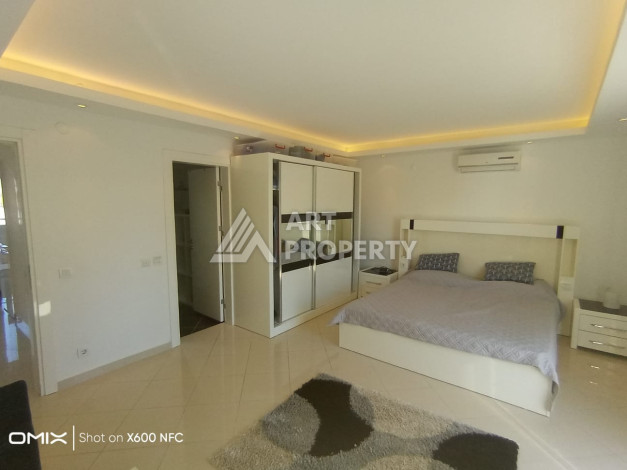 Двухуровневые апартаменты 3+1,  170м2, в развитом районе Оба, всего в 300 метрах от моря. - Ракурс 16