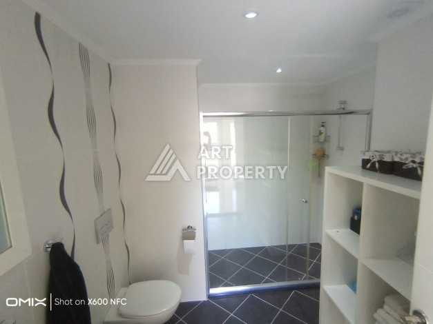 Двухуровневые апартаменты 3+1,  170м2, в развитом районе Оба, всего в 300 метрах от моря. - Ракурс 22