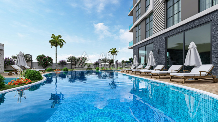 Апартаменты 1+1, 54м2, в комплексе с богатой инфраструктурой, на завершающем этапе строительства. - Ракурс 6